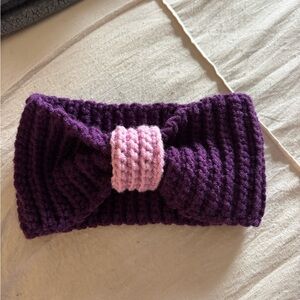 Purple and Pink Knit Headband